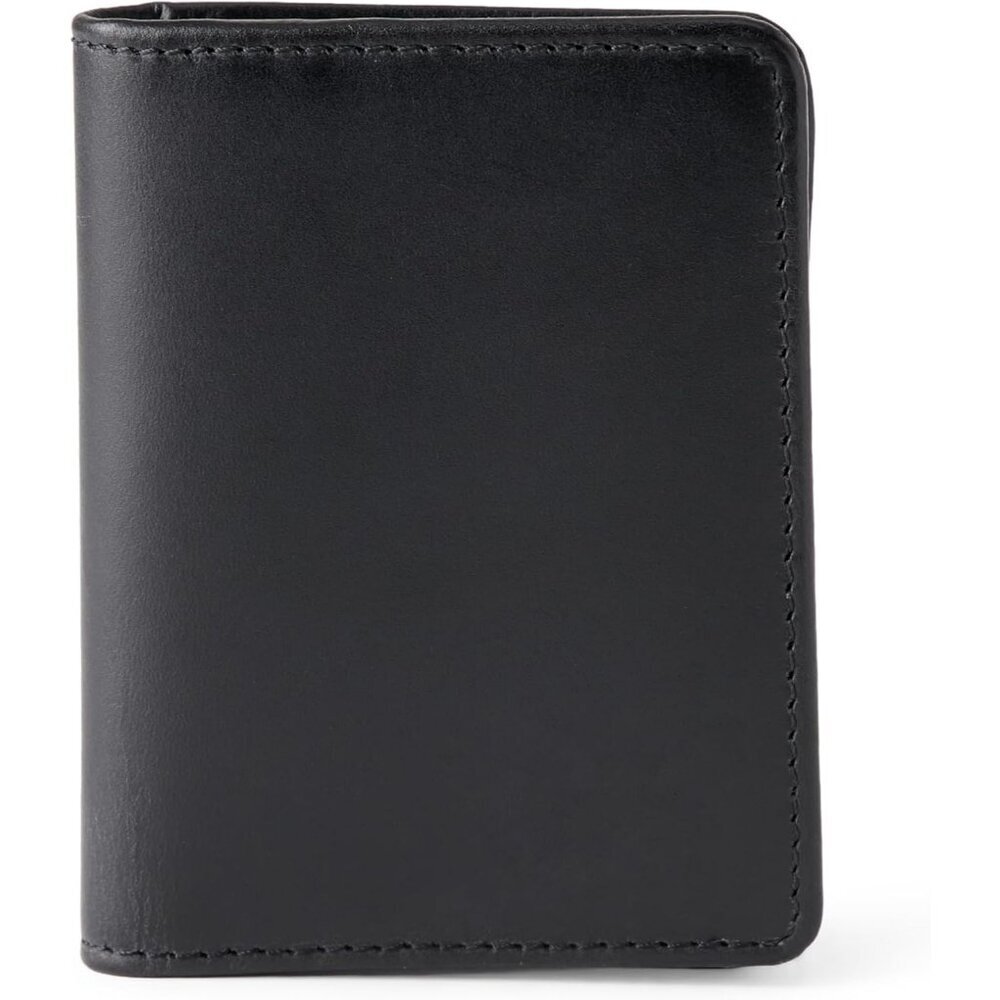 Men's Leather Black Casual Bifold Wallet Card Style 6 Card Pockets design Design